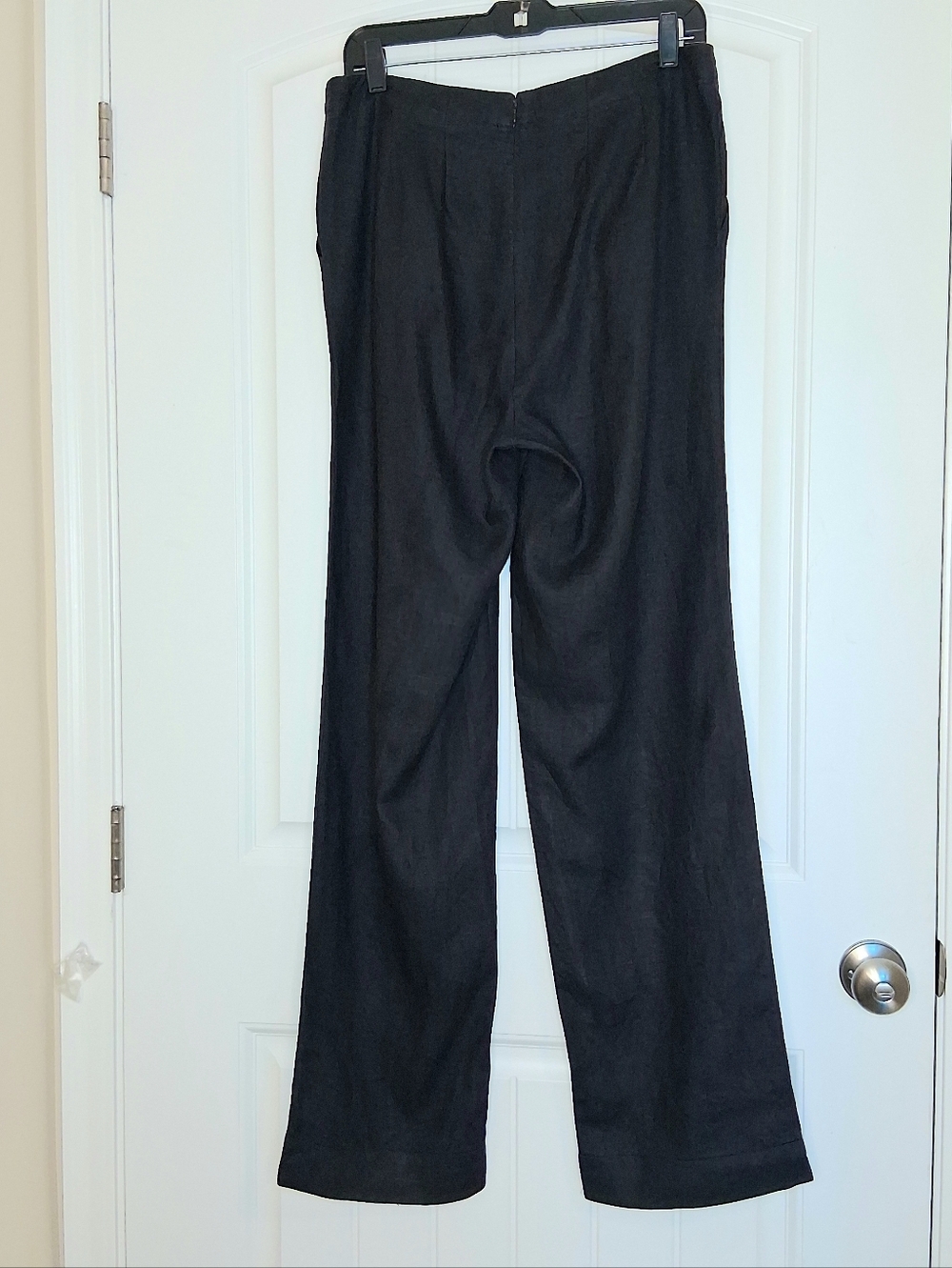 Donna Karan New York Pleated Linen Pants Sz 10 Black - Picture 3 of 11